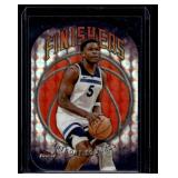 Anthony Edwards Finishers Insert Refractor Die Cut 2025 Topps Finest #F-4 Minnesota Timberwolves Basketball Card