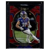 Adam Thielen /149 Red Prizm SP 2022 Delect Concourse #51 Numbered 138/149 Minnesota Vikings Football Card