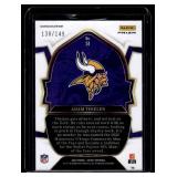 Adam Thielen /149 Red Prizm SP 2022 Delect Concourse #51 Numbered 138/149 Minnesota Vikings Football Card