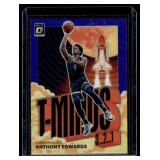 Anthony Edwards Purple Optic Premium Indert 2025 Doneuss T-Minus #11 Basketball Card