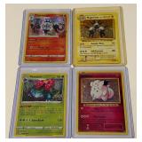 (4) Holo Pokemon Cards Magneton, Chandelure, Clafairt, Venusaur