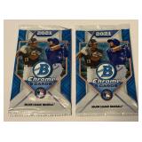 2 Packs 2021 Bowman Chrome Baseball Cards