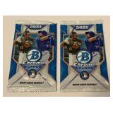 2 Packs 2021 Bowman Chrome Baseball Cards