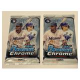 2 Packs 2022 Bowman Chrome Baseball Cards