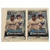 2 Packs 2022 Bowman Chrome Baseball Cards