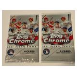 2 Packs 2021 Topps Chrome Update Baseball Cards