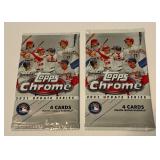 2 Packs 2021 Topps Chrome Update Series Baseball Cards