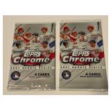 2 Packs 2021 Topps Chrome Update Series Baseball Cards