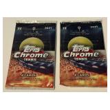 2 Packs 2021 Topps Chrome Tenniss Cards