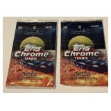 2 Packs 2021 Topps Chrome Tenniss Cards