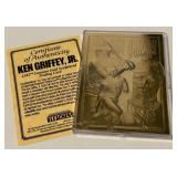 Ken Griffey Jr. 23kt Gold Limited Edition Baseball Card