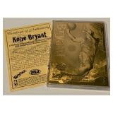Kobe Bryant 23kt Gold Z Force Limted Edition Basketball Card