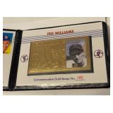 Ted Williams Limited Edition Gold Stamp St. Vincent Baseball Card