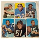 1970 Topps Giant Football - COMPLETE SET OF 35! - Tarkenton, Starr, Unitas, Butkus, Sayers, Simpson, Namath, Griese and More!