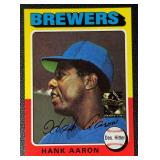 Hank Aaron Topps Archives Commemorative Baseball Card