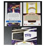 Quentin Johnson 3 RC Football Card Lot