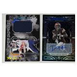 Auto/Patch RC Lot 2 Cards - Davis Mills RC Patch /99 and Dorian Thompson-Robinson Auto RC Football Cards