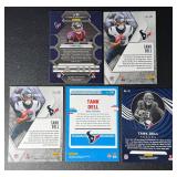 Tank Dell 5 RC Football Rookie Card Lot