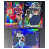 3 RC Patch Lot - Spears /199, Fitzpatrick /99, Davis-Price Football Cards
