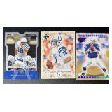 Peyton Manning 3 Card Football Lot