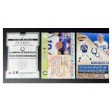 Peyton Manning 3 Card Football Lot