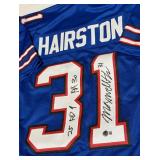Maxwell Hairston Signed Jersey With Beckett COA Bussalo Bills Jersey Size XL