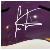 Cris Carter Signed With Beckett COA Full Sized Minnesota Vikings Ridell Replica Helmet