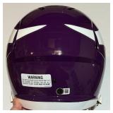 Cris Carter Signed With Beckett COA Full Sized Minnesota Vikings Ridell Replica Helmet