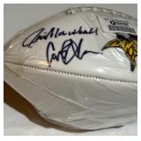 Jim Marshall, Alan Page, Carl Eller, Garey Larsen Signed With Beckett COA Minnesota Vikings Football