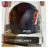 Troy Franklin Signed With Beckerr COA Denver Broncos Mini Football Helmet