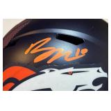 Bo Nix Signed With Beckerr COA Full Sized Denver Broncos Riddell Replica Football Helmet