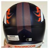 Bo Nix Signed With Beckerr COA Full Sized Denver Broncos Riddell Replica Football Helmet