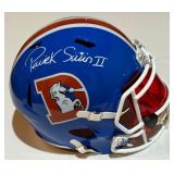 Patrick Surtain II Signed With Beckett COA Denver Broncos Retro Full Sized Riddell Replica Football Helmet