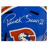 Patrick Surtain II Signed With Beckett COA Denver Broncos Retro Full Sized Riddell Replica Football Helmet