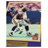 Randall McDaniel Signed With Fan HQ COA Framed and Matted Minnesota Vikings Football Photo