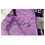Kyle Rudolph Signed With Beckett COA Large Minnesota Vikings Football Photo