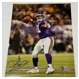 Daunte Culpepper Signed With Beckett COA Minnesota Vikings Football Photo