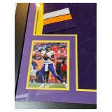 Kirk Cousins Signed, Framed, and Matted Jersey With Photos and JSA COA Minnesota Vikings Football