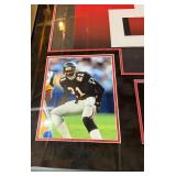 Deion Sanders Signed, Framed, and Matted Jersey With Photos and Beckett COA Atlanta Falsons Football
