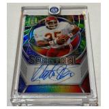 Christian Okoye Auto /4 2024 Spectra Spectral #SS-COA RARE Numbered 2 of 4 Football Card