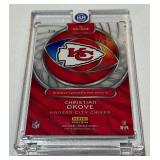 Christian Okoye Auto /4 2024 Spectra Spectral #SS-COA RARE Numbered 2 of 4 Football Card