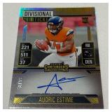 Audric Estime Auto RC /99 2024 Contenders #120 Football Card