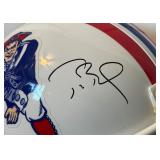 Tom Brady Signed With Full JSA Letter of Authenticity and TriStar COA Full Sized New England Patriots Football Helmet - NO RESERVE!!!