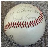Hank Aaron Signed Vintage Wilson Babe Ruth League Baseball