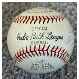 Hank Aaron Signed Vintage Wilson Babe Ruth League Baseball
