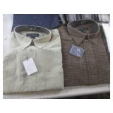 (A-3) 8 New Cotton Reel Shirts Butt...