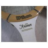 (H-1) 4 Vintage Wood Wilson Tennis ...