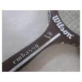 (H-2) 4 Vintage Wood Wilson Tennis ...