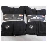 12 Pair Wear Proof Black Socks size...