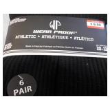 12 Pair Wear Proof Black Socks size...